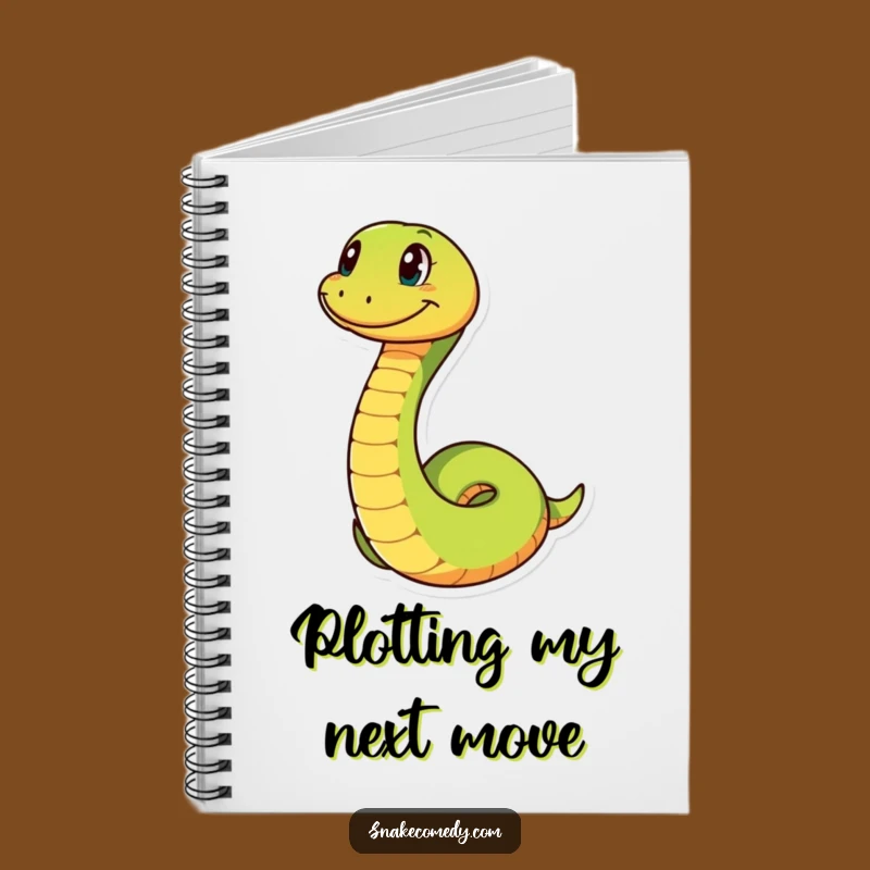 Funny Snake Coil Notebook: Jot Down Ideas with Playful Serpent Grin