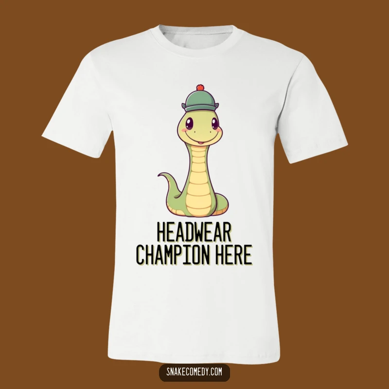 Funny Snake Hat T-Shirt: Dapper & Hilarious Gift for Snake Lovers