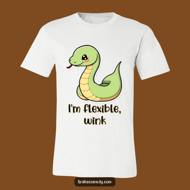 Funny Snake Wink Tee: Dramatic Coils and Playful Charm Shirt
