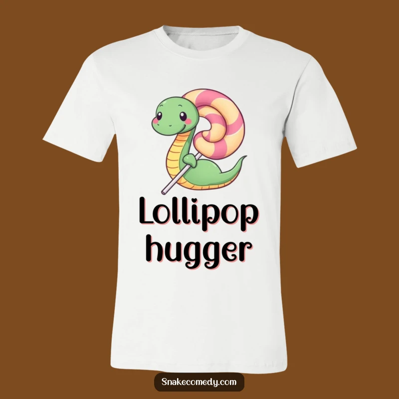 Funny Happy Snake Lollipop T-Shirt: Sweet Style and Hilarious Gift