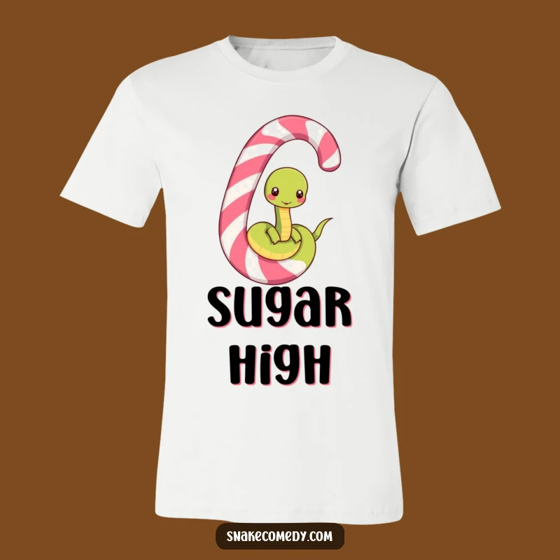 Funny Snake Candy Cane T-Shirt: Hilarious Holiday Apparel for Snake Enthusiasts