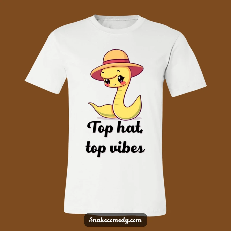 Funny Snake Hat Balancing Shirt - Stylish & Whimsical Tee Gift!