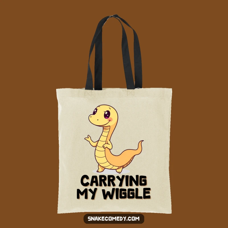 Funny Wiggle Snake Tote Bag: Carry Your Fun with This Serpent's Chic Style