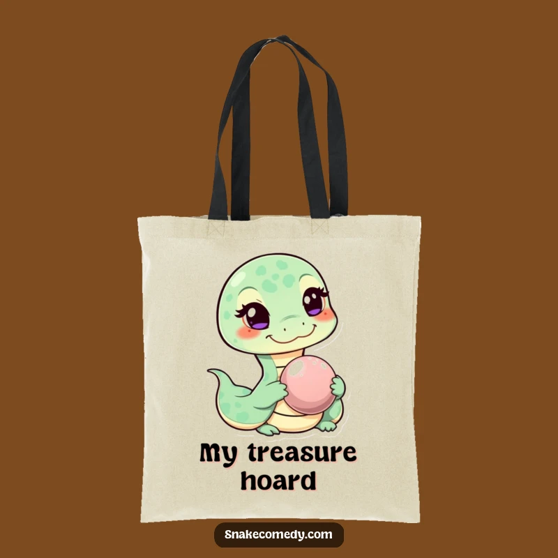 Funny Snake Pebble Tote Bag: Carry Your Essentials with Sly Humor!