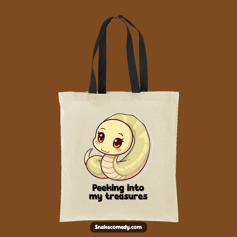 Funny Snake Coil Tote Bag: Carry Your Curiosity Everywhere!